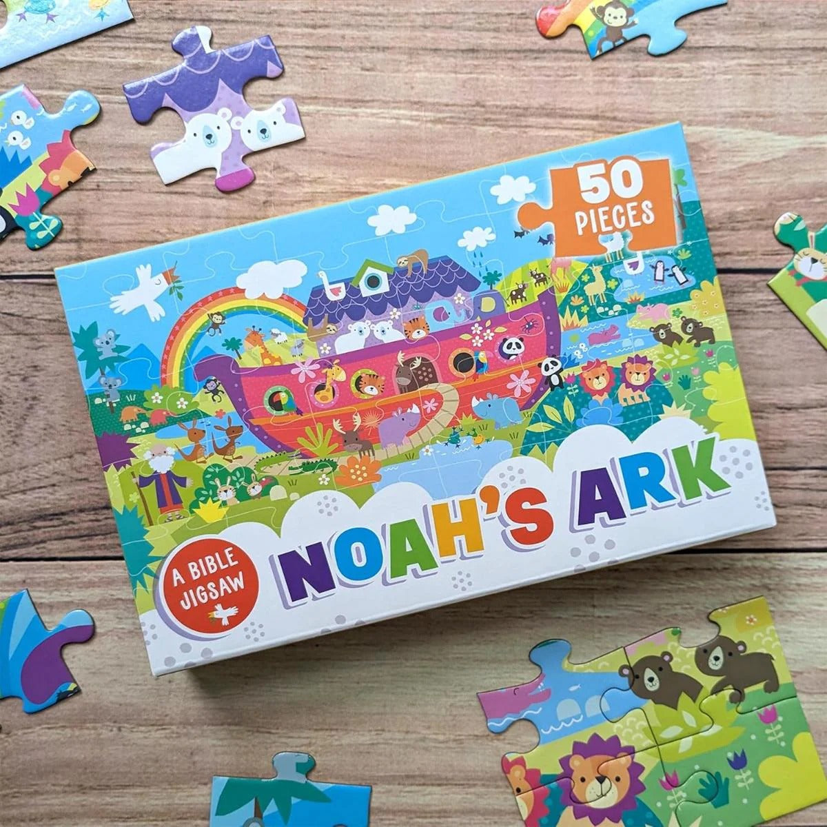 50-Piece Bible Jigsaw Puzzle: Noah's Ark - The Christian Gift Company