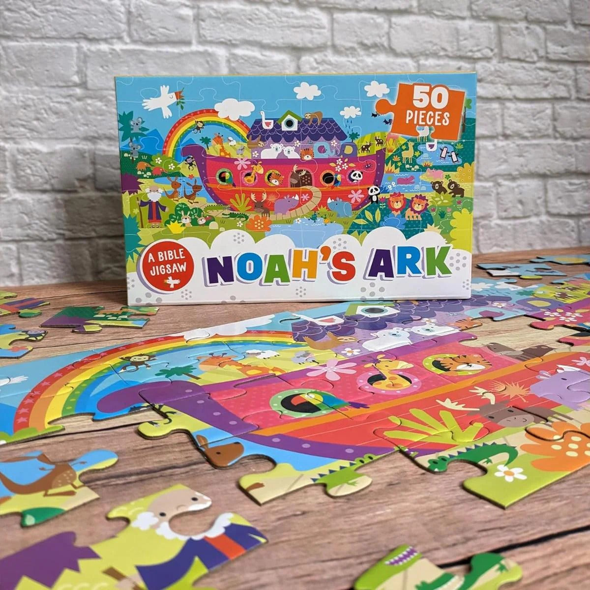 50-Piece Bible Jigsaw Puzzle: Noah's Ark - The Christian Gift Company