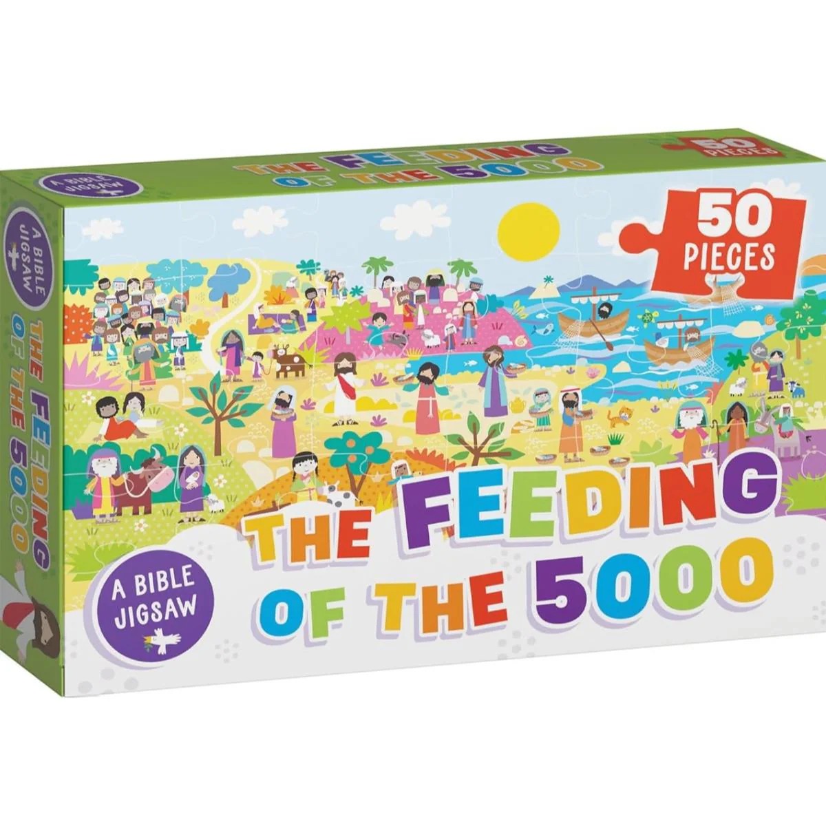 50-Piece Bible Jigsaw Puzzle: Feeding of the 5000 - The Christian Gift Company