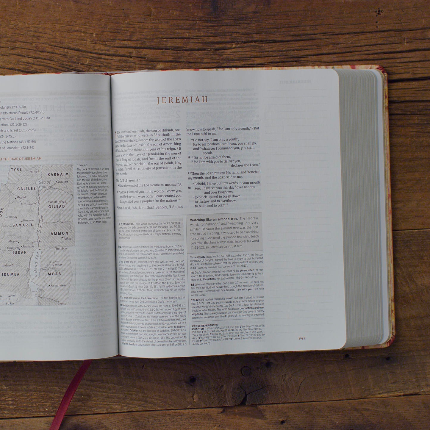 ESV Journaling Study Bible, Artist Series (Cloth over Board, Jessica Dennis Bush, Vivienne) - The Christian Gift Company
