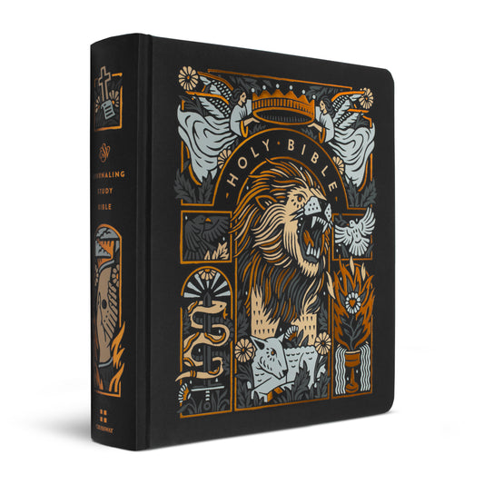 ESV Single Column Journalling Bible®, Artist Series - The Lion And The Lamb - The Christian Gift Company
