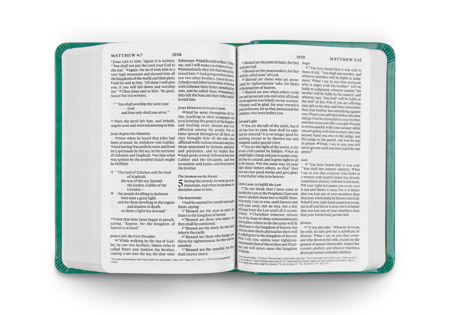 ESV Value Large Print Compact Bible, TruTone®, Teal - The Christian Gift Company