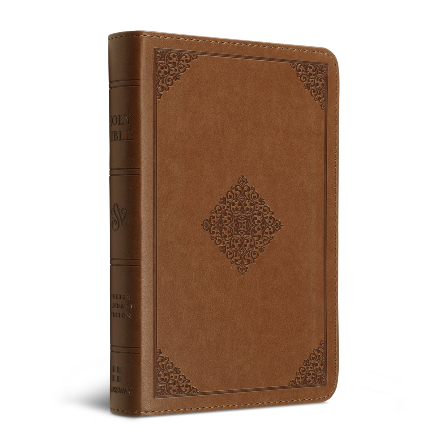 ESV Compact Bible, TruTone®, English Saddle - The Christian Gift Company