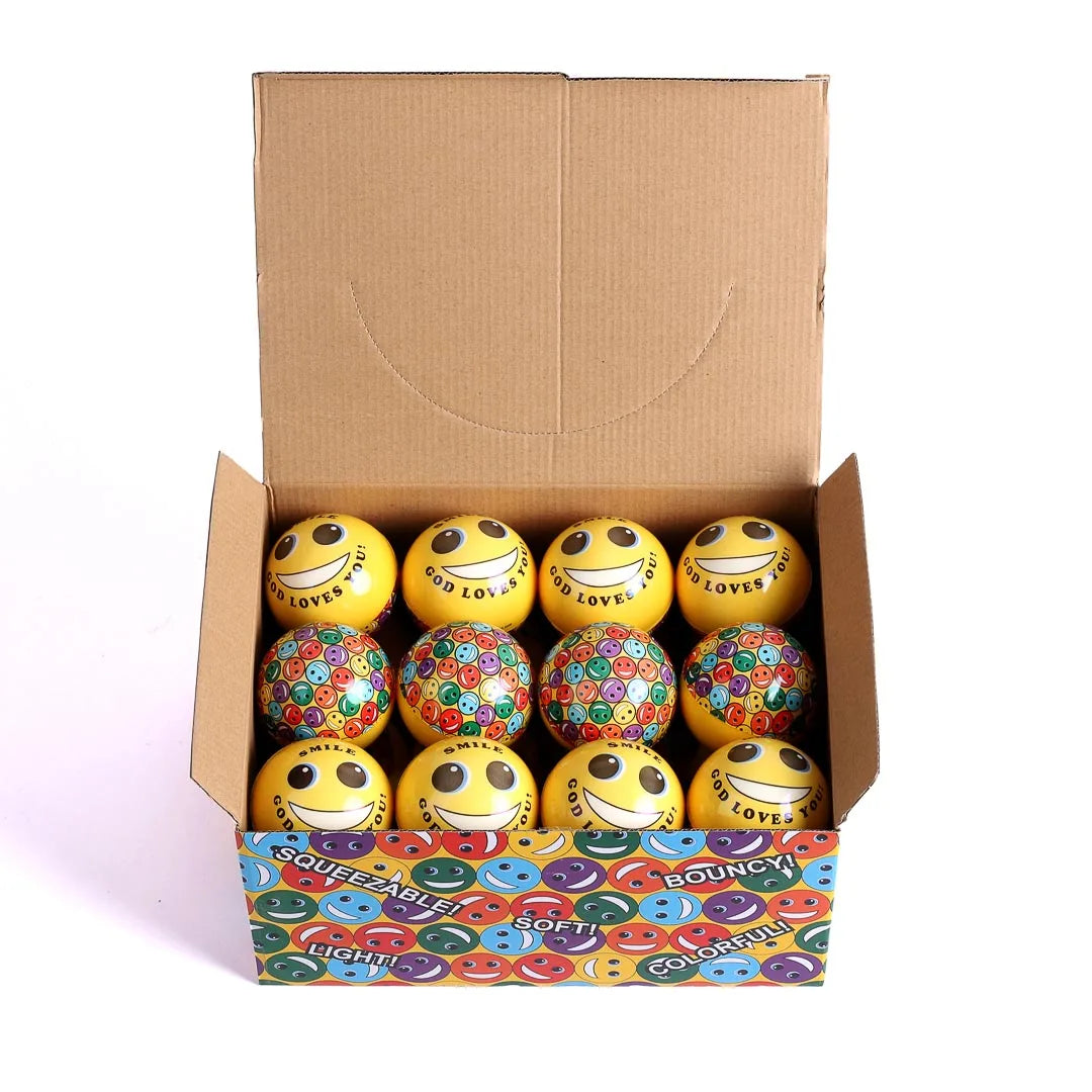 Soft Bouncy Balls: Smile Jesus Loves You pack of 24