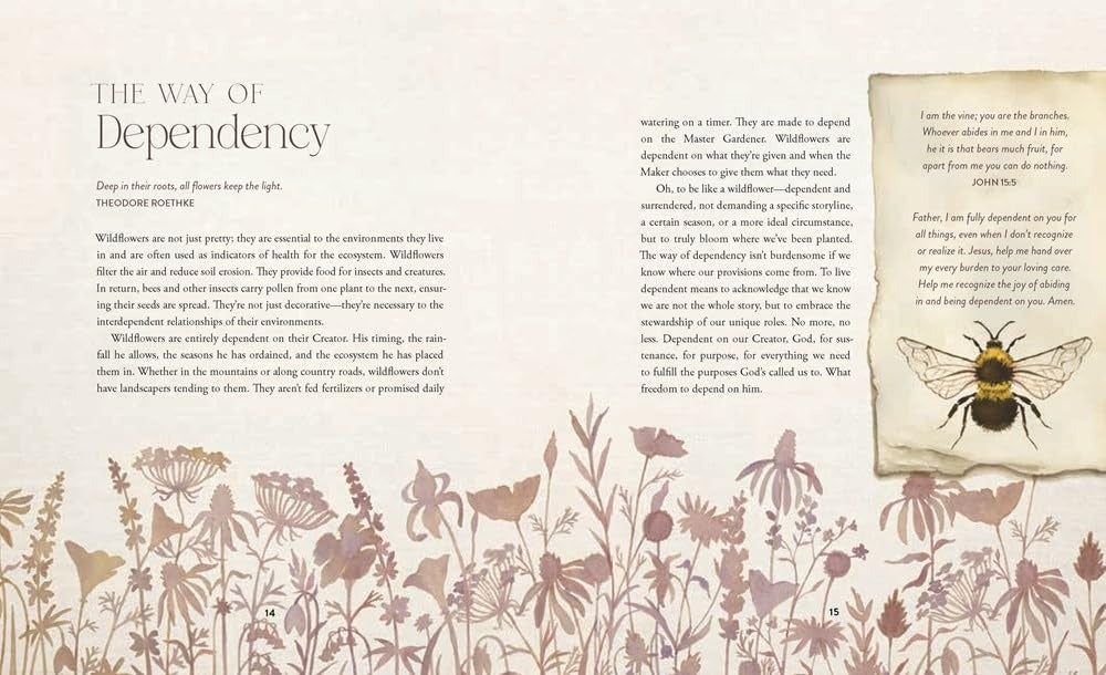 The Way of the Wildflower: Gospel Meditations to Unburden Your Anxious Soul - The Christian Gift Company