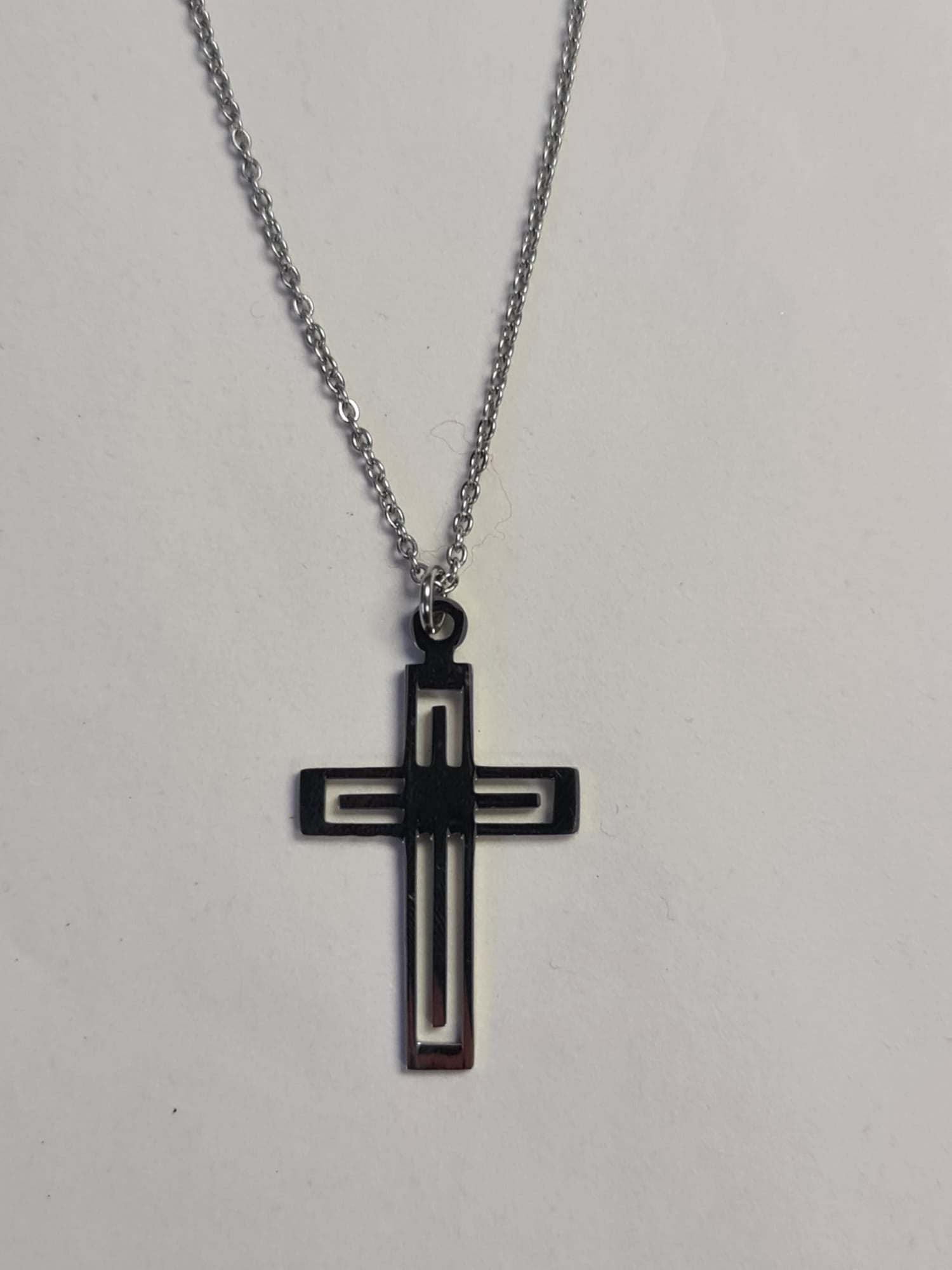 Cut Out Stainless Steel Cross - The Christian Gift Company