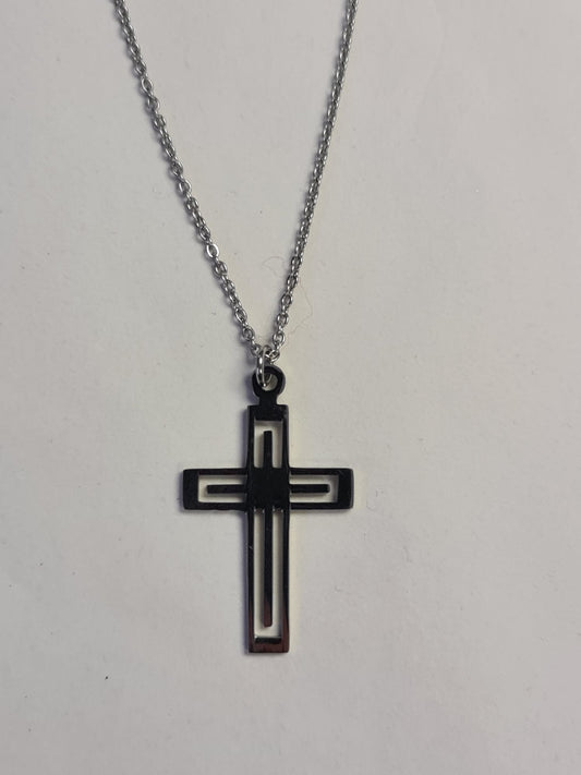 Cut Out Stainless Steel Cross - The Christian Gift Company