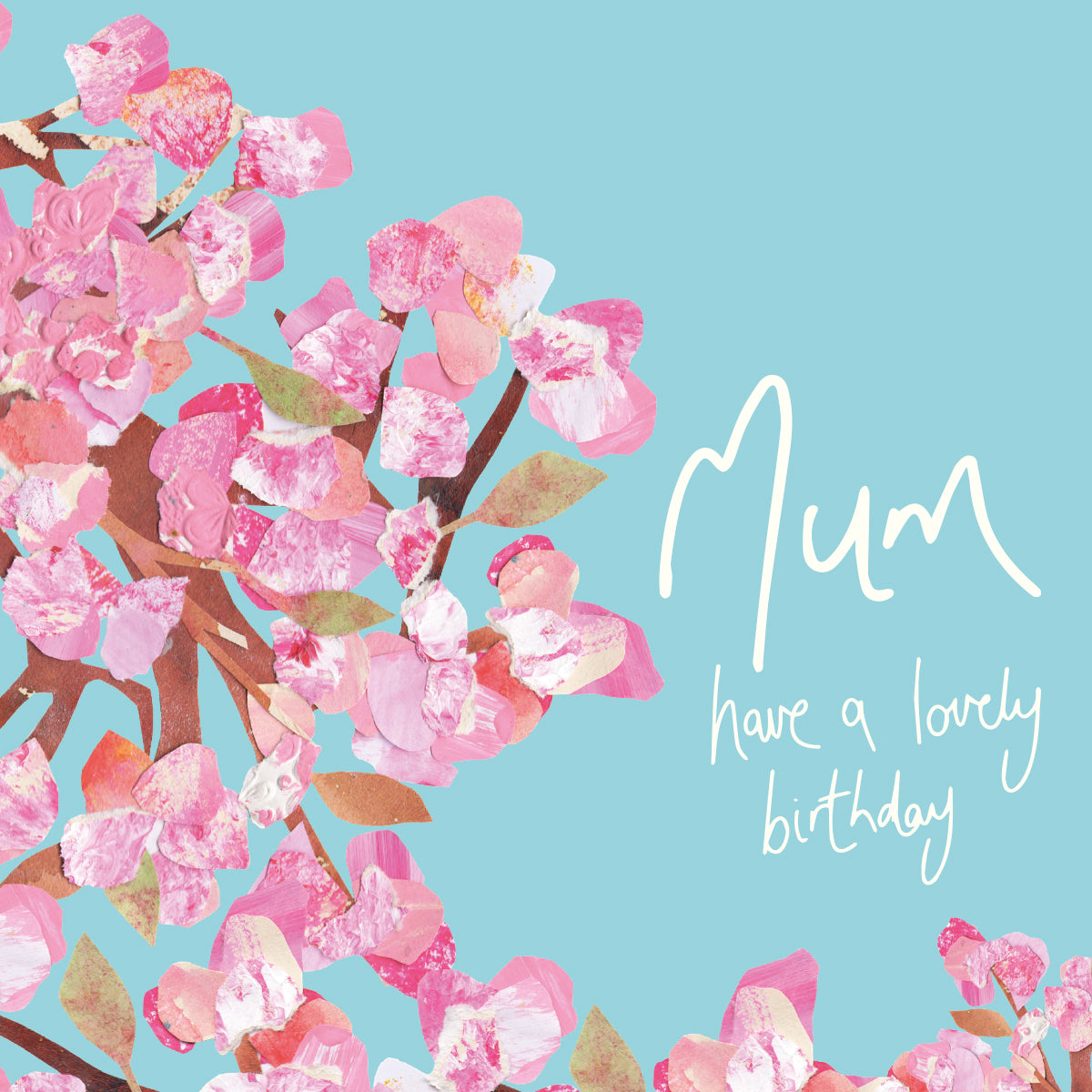Happy Birthday Mum Card - Cherry Blossom