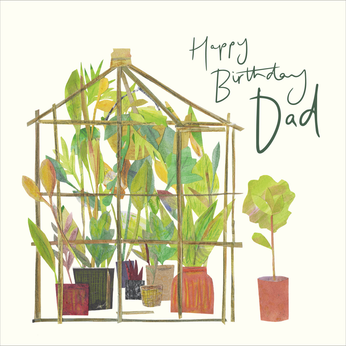 Happy Birthday Dad Card - Greenhouse
