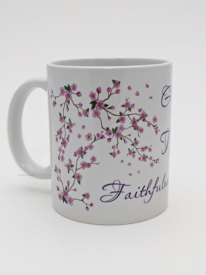 Ceramic Mug - Cherry Blossom: Great Is Thy Faithfulness - The Christian Gift Company