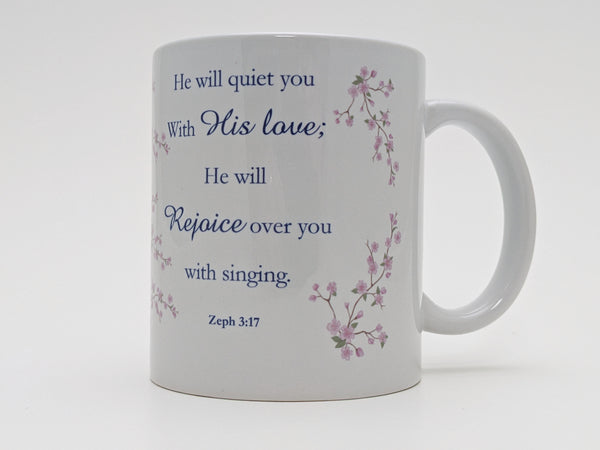Ceramic Mug - Blue Tit: Zephaniah 3:17