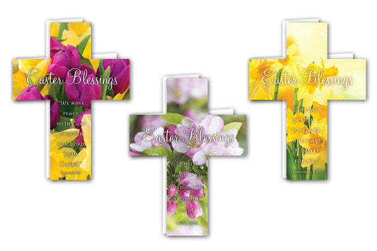 Easter Mini Crosses - pack of 24 assorted - The Christian Gift Company