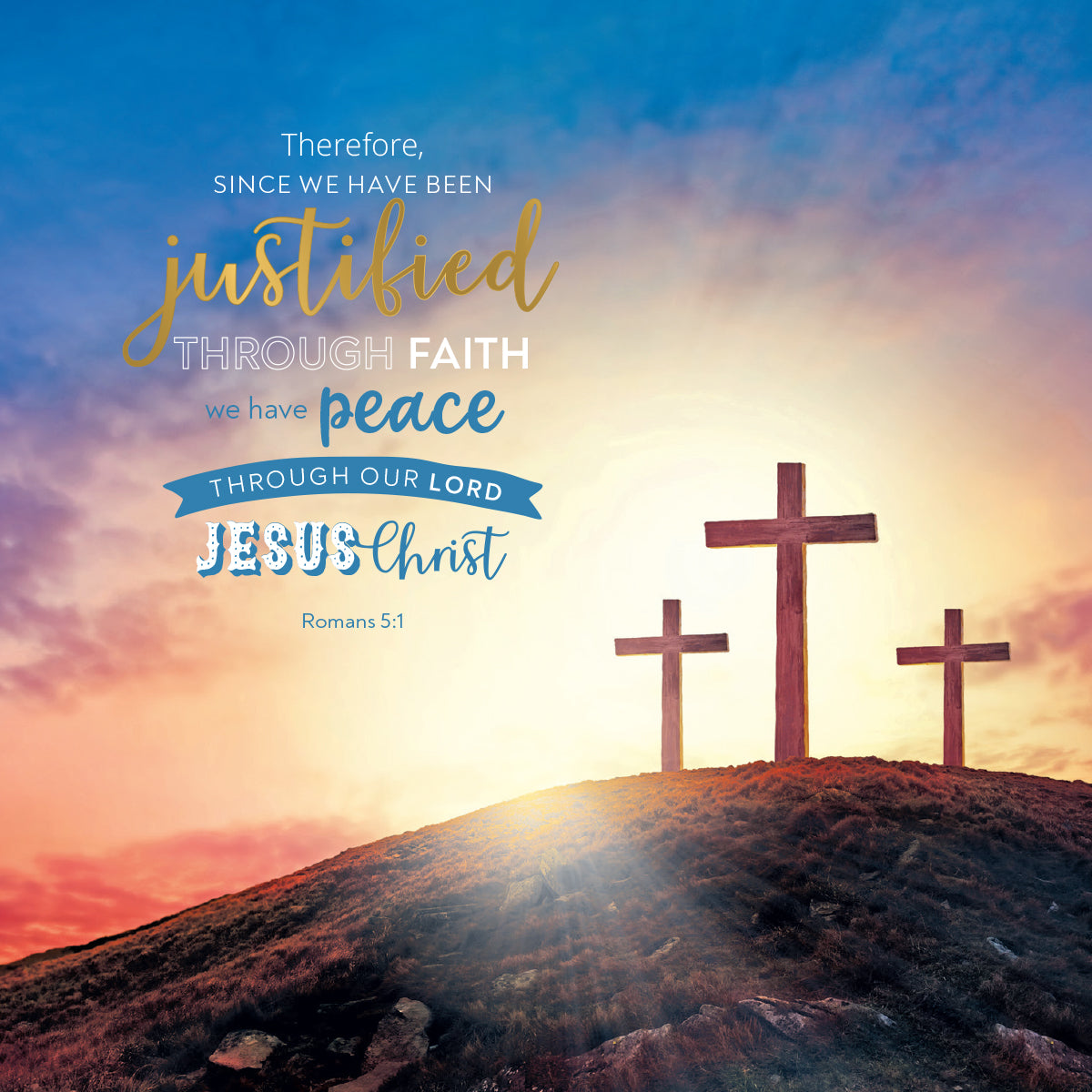 Compassion Charity Easter Cards - Justified By Faith (pack of 5) - The Christian Gift Company