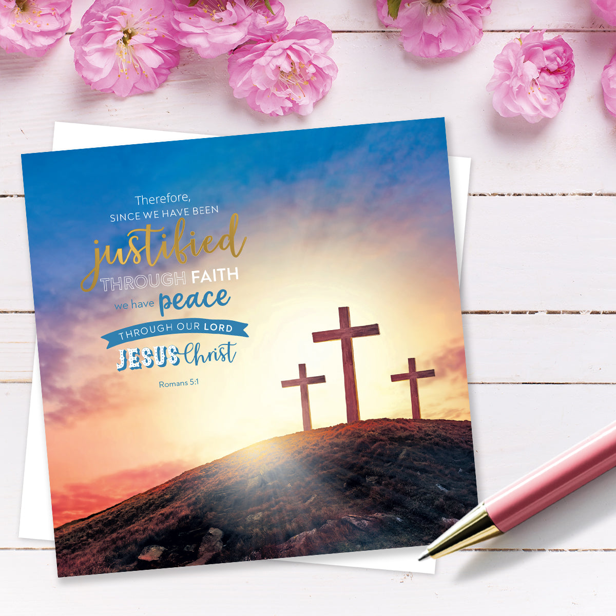 Compassion Charity Easter Cards - Justified By Faith (pack of 5) - The Christian Gift Company