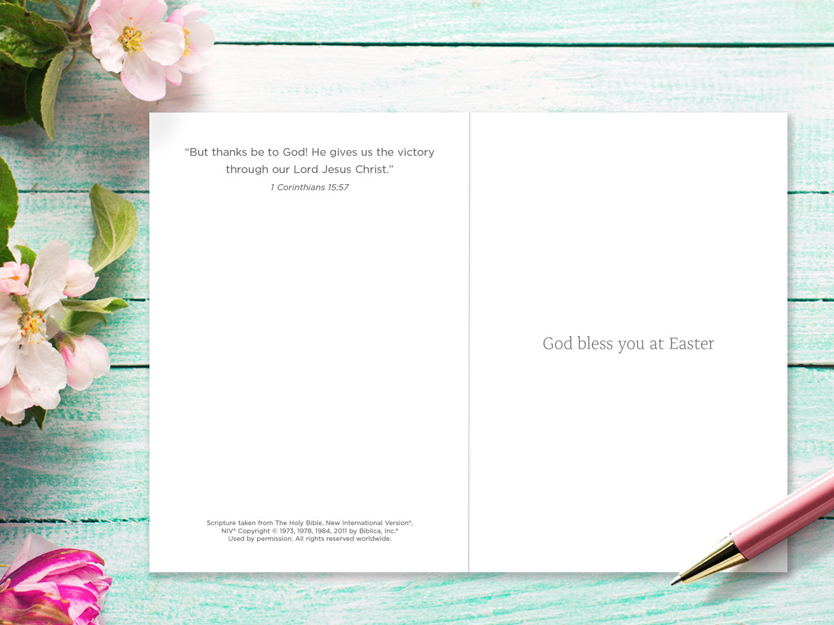 Compassion Charity Easter Cards - Cross (pack of 5) - The Christian Gift Company