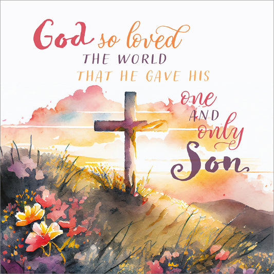 Compassion Charity Easter Cards - John 3:16 (pack of 5) - The Christian Gift Company