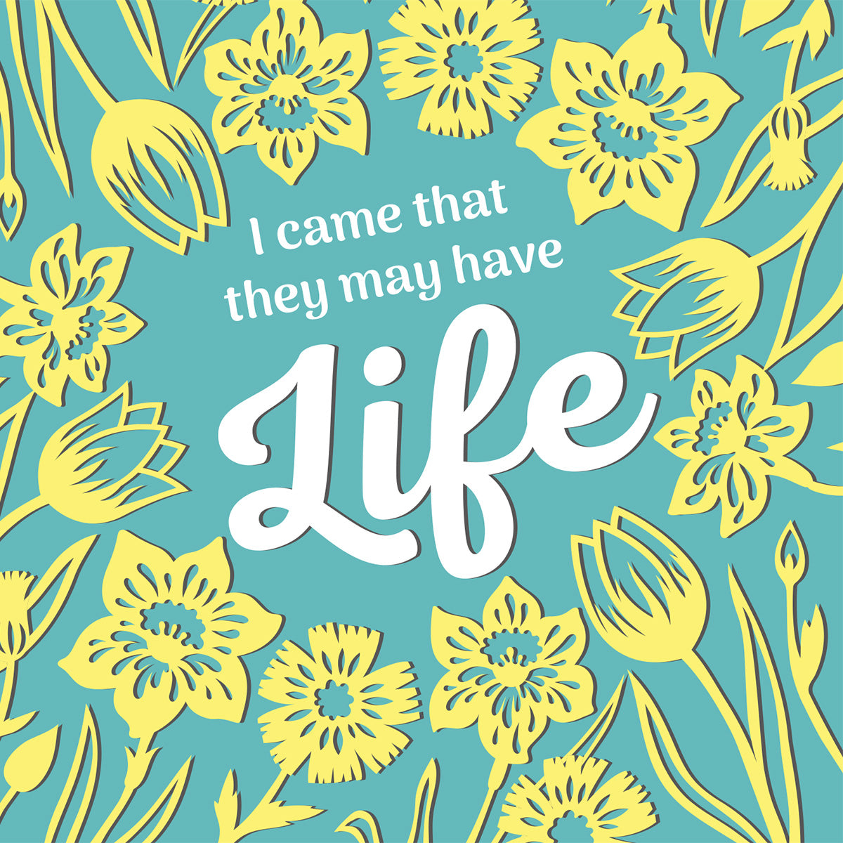 Compassion Charity Easter Cards - Life/John 10:10 (pack of 5) - The Christian Gift Company