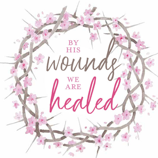 Mini Easter Cards - By His Wounds (pack of 5) - The Christian Gift Company