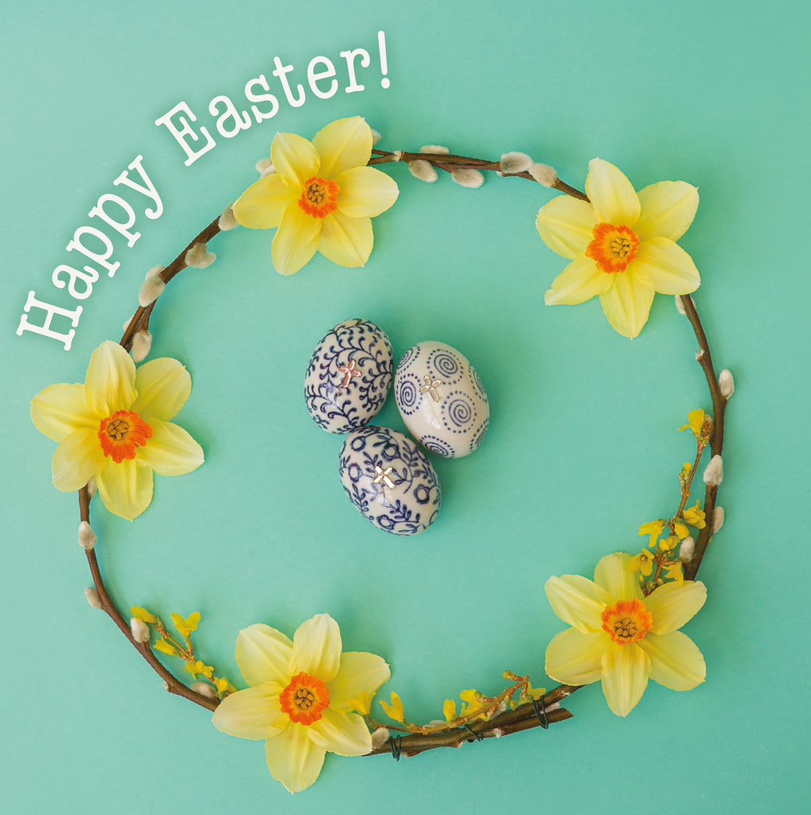 Easter Card - Daffodil Ring (pack of 5)