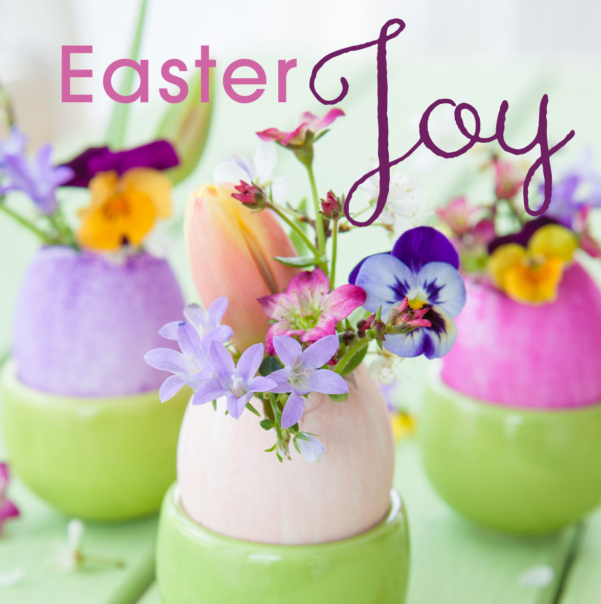 Easter Card - Eggcups (pack of 5)