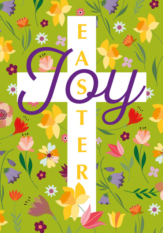 Compassion Charity Easter Cards - Easter Joy/Cross (pack of 5) - The Christian Gift Company