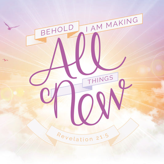 Mini Easter Cards - All Things New (pack of 5) - The Christian Gift Company