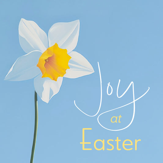 Mini Easter Cards - Joy At Easter/Daffodil (pack of 5) - The Christian Gift Company