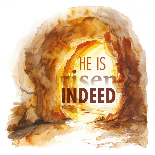 Mini Easter Cards - He Is Risen Indeed (pack of 5) - The Christian Gift Company