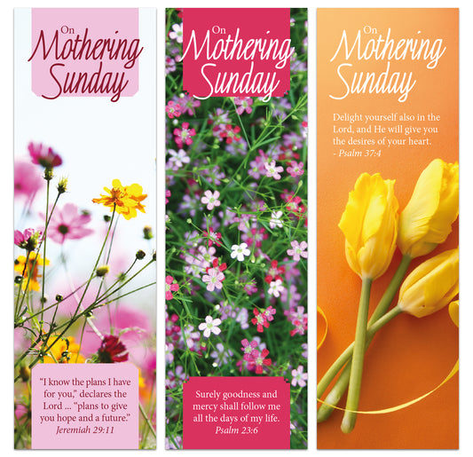 Mothering Sunday Bookmarks - Photographic (pack of 36) - The Christian Gift Company