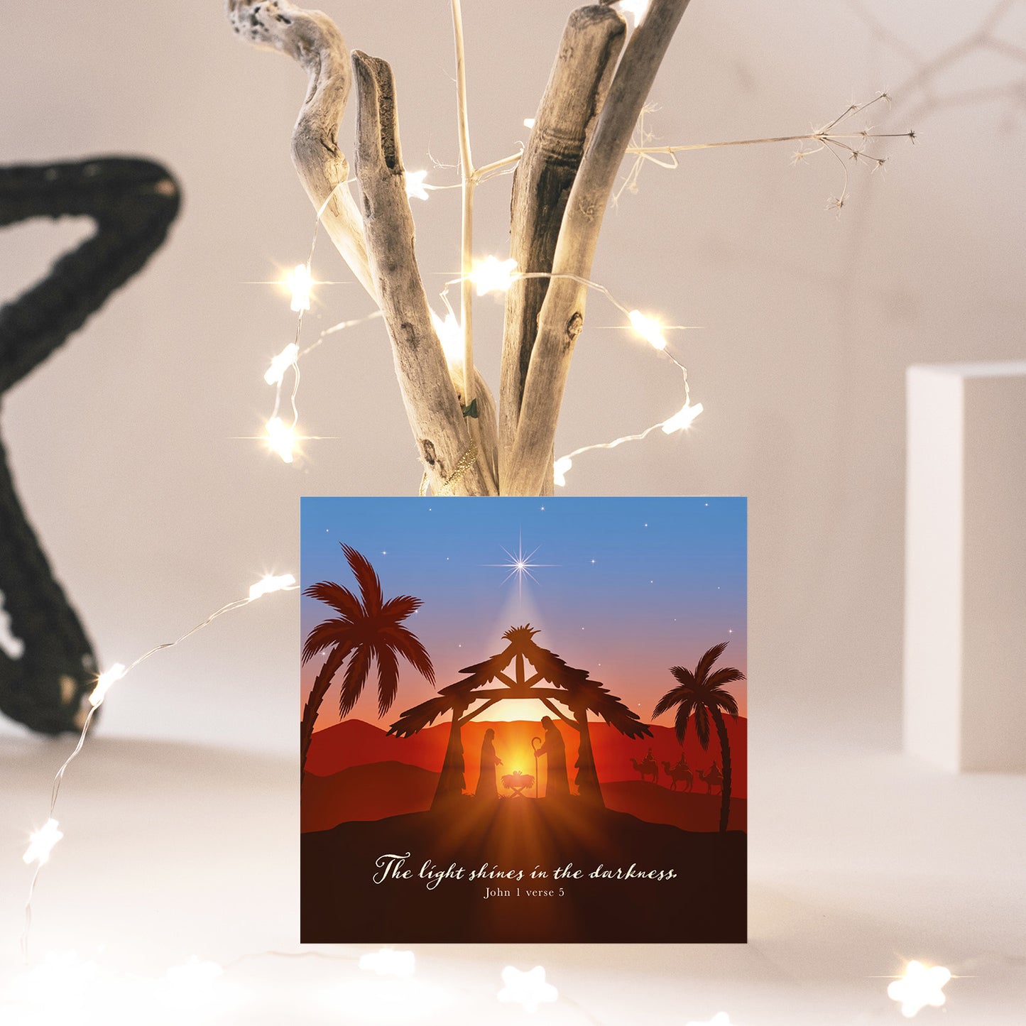 Compassion Christmas Card: Stable Scene (pack of 10) - The Christian Gift Company
