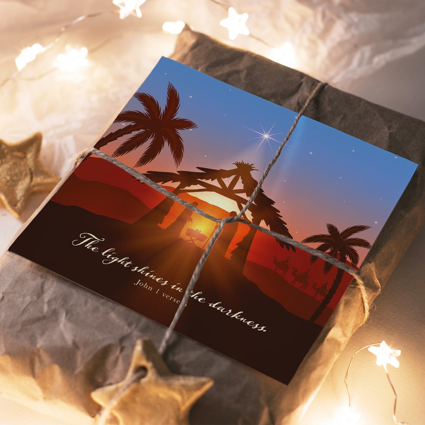 Compassion Christmas Card: Stable Scene (pack of 10) - The Christian Gift Company