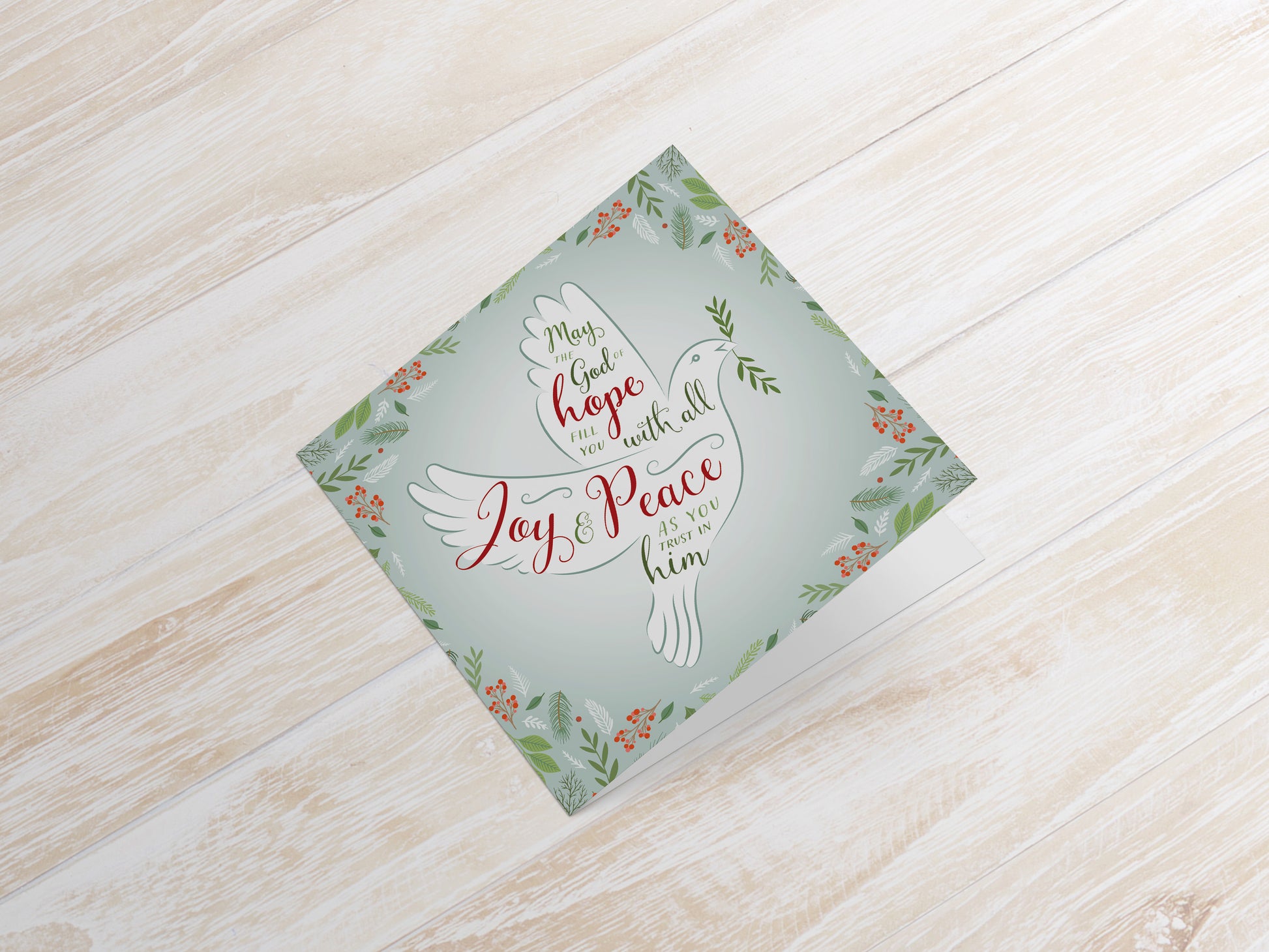 Compassion Christmas Card: Joy And Peace Dove (pack of 10) - The Christian Gift Company