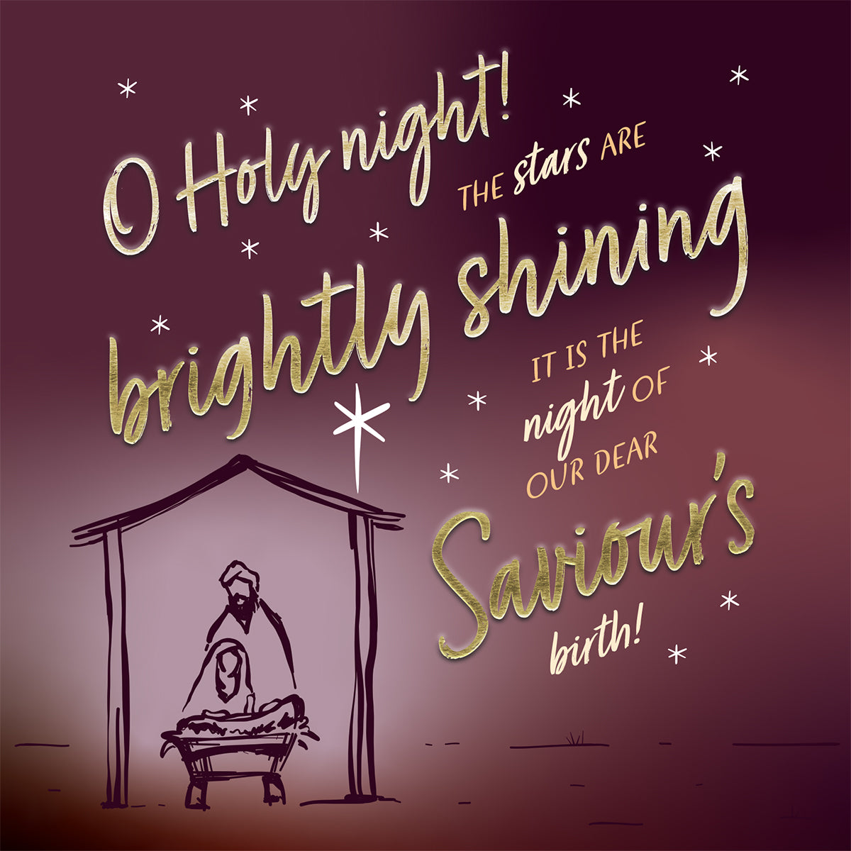 Compassion Christmas Card: Brightly Shining (pack of 10)