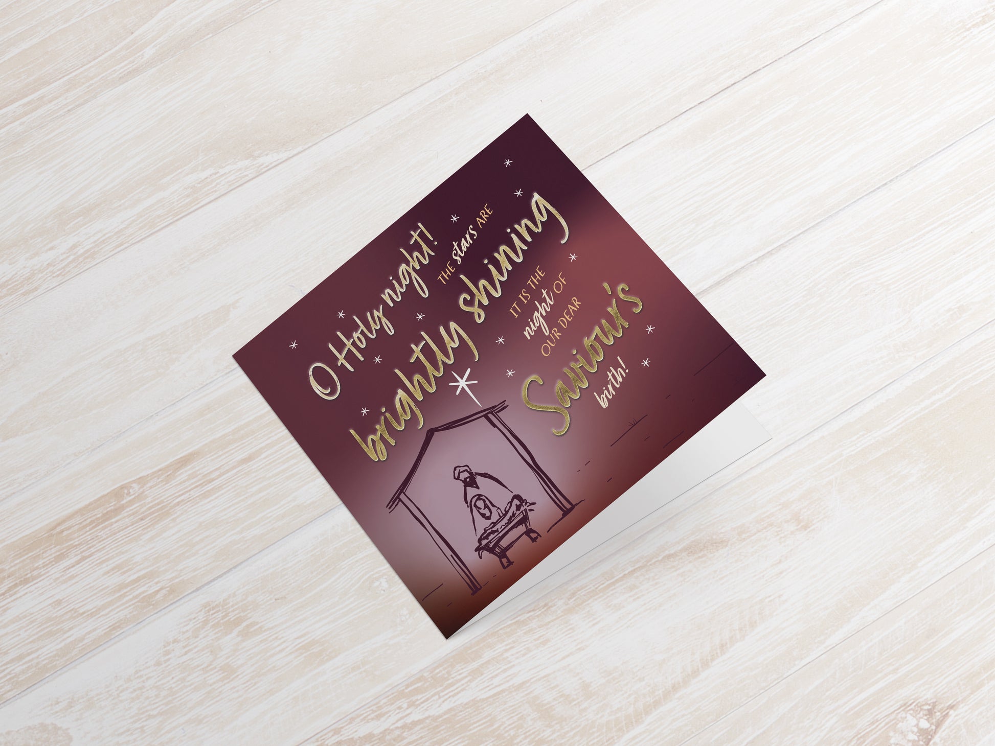 Compassion Christmas Card: Brightly Shining (pack of 10) - The Christian Gift Company