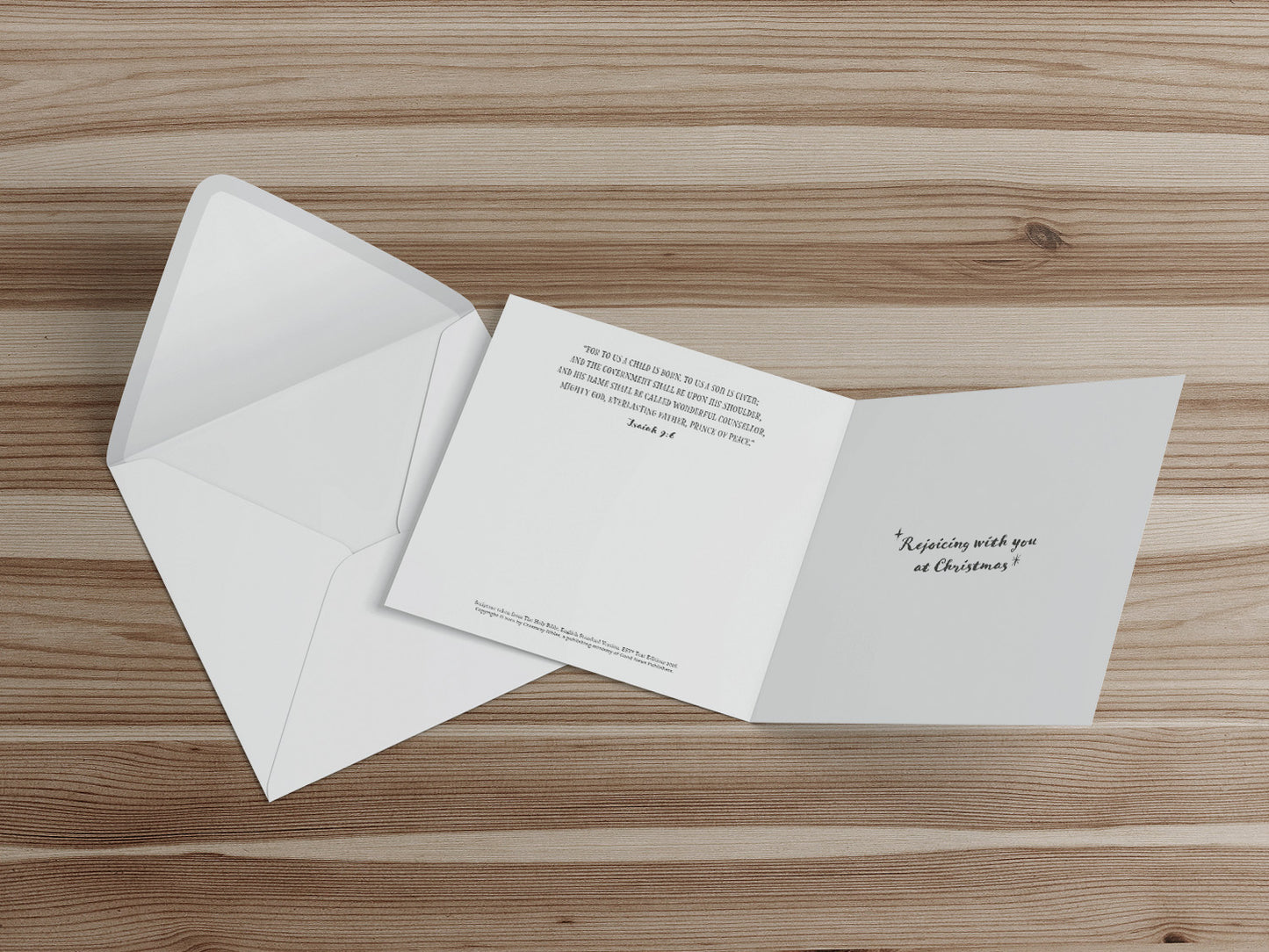 Compassion Christmas Card: Rejoice (pack of 10) - The Christian Gift Company