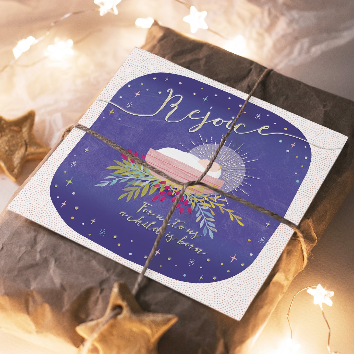 Compassion Christmas Card: Rejoice (pack of 10) - The Christian Gift Company
