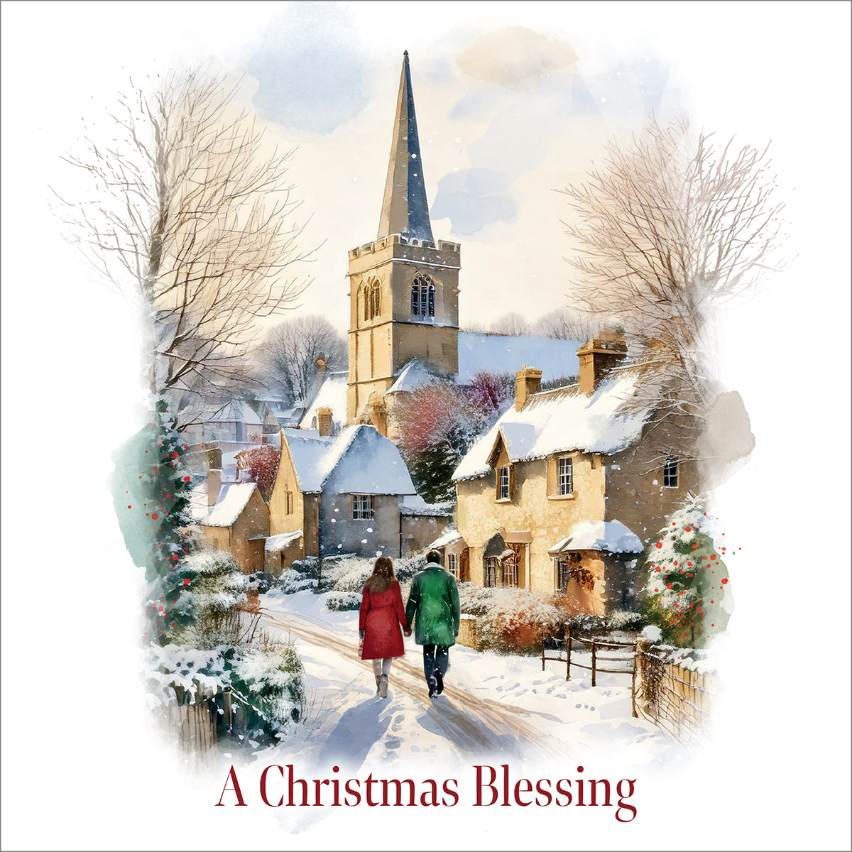 Compassion Christmas Card: Winter Walk (pack of 10) - The Christian Gift Company