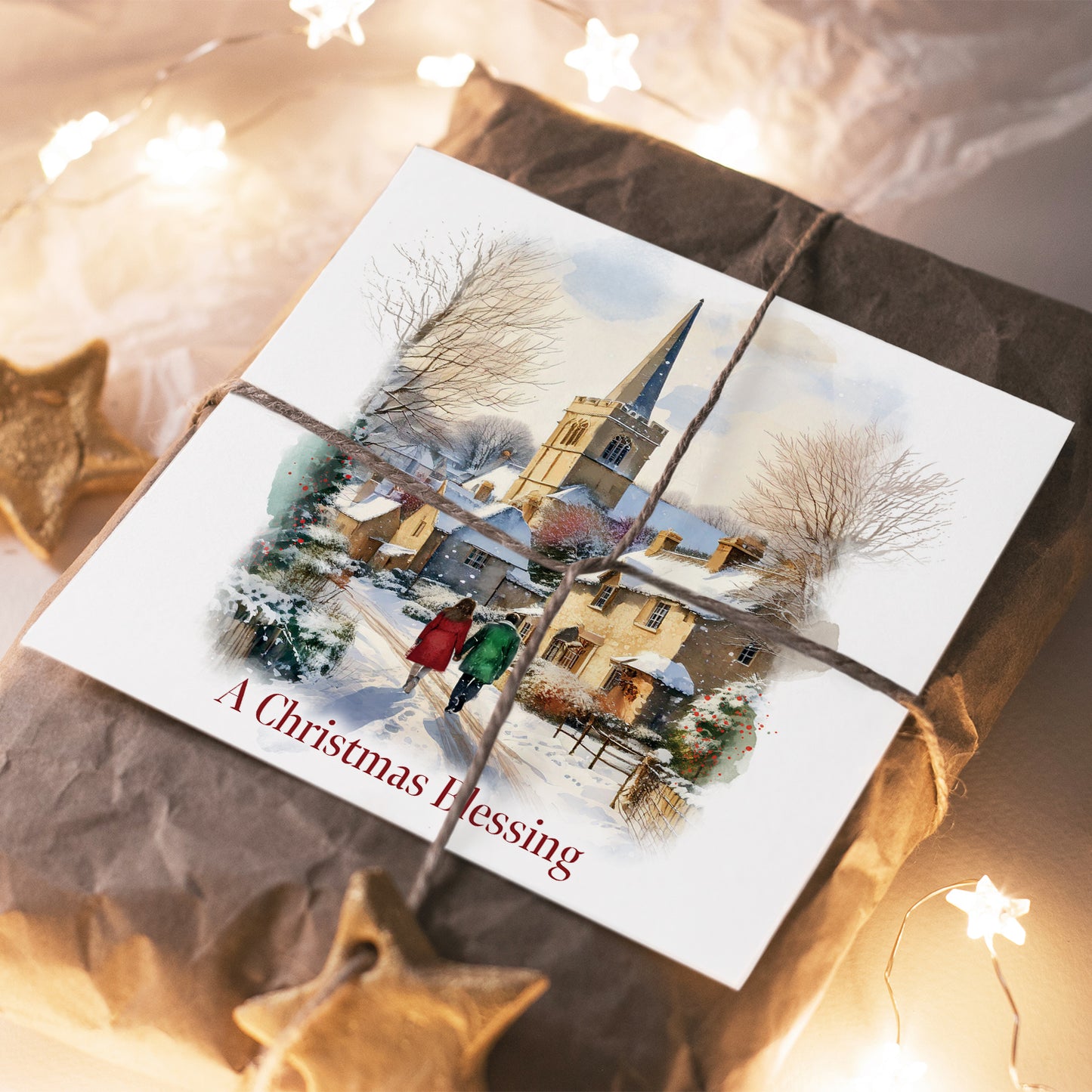 Compassion Christmas Card: Winter Walk (pack of 10) - The Christian Gift Company