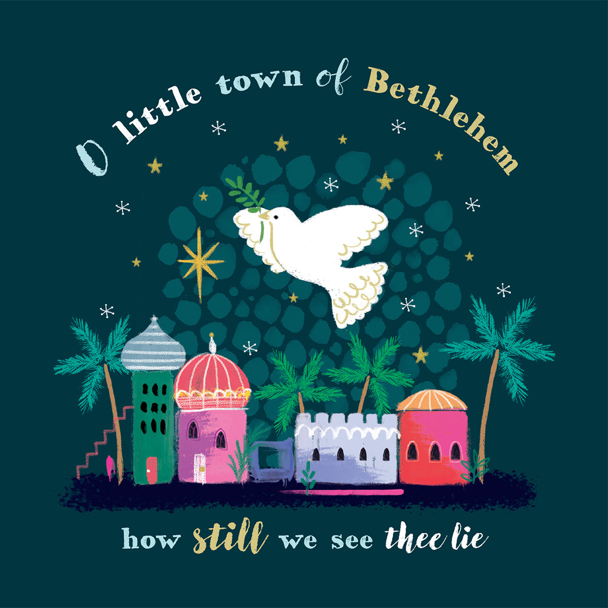 Compassion Christmas Card: Dove Over Bethlehem (pack of 10) - The Christian Gift Company