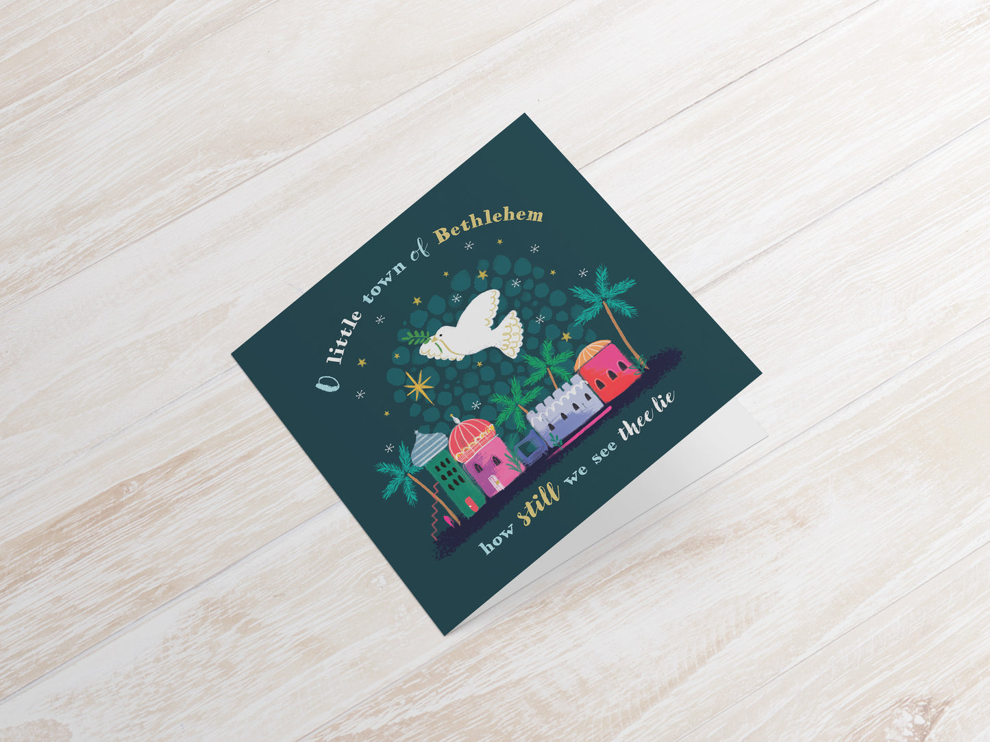 Compassion Christmas Card: Dove Over Bethlehem (pack of 10) - The Christian Gift Company