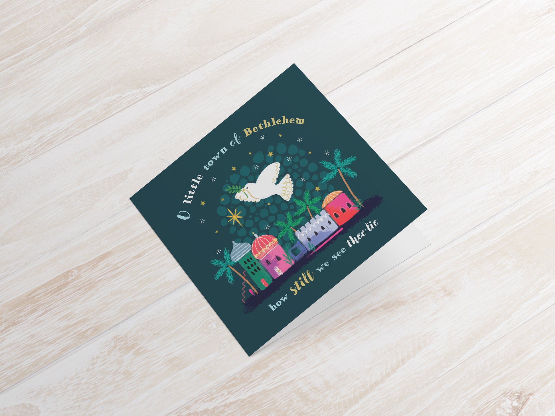 Compassion Christmas Card: Dove Over Bethlehem (pack of 10) - The Christian Gift Company