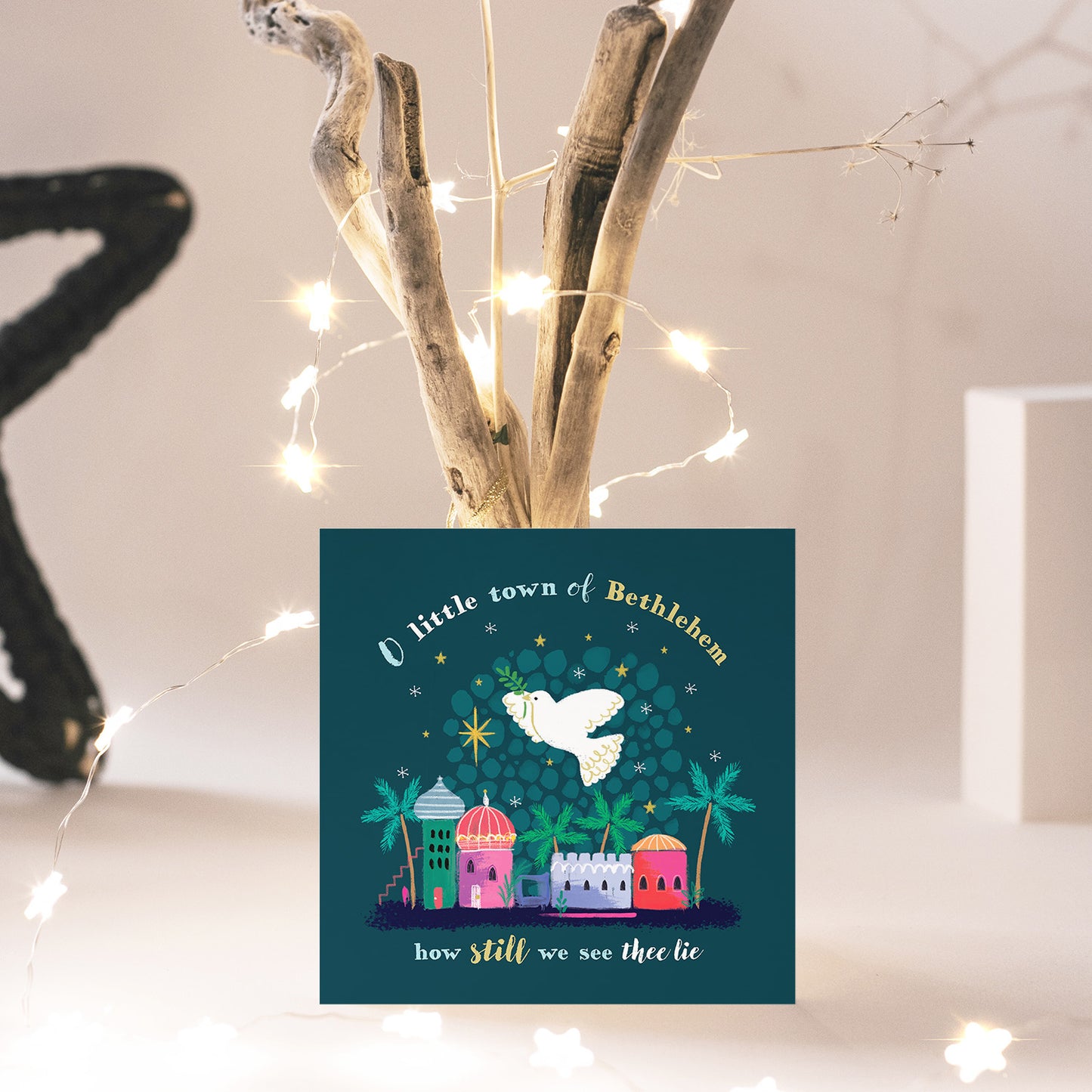 Compassion Christmas Card: Dove Over Bethlehem (pack of 10) - The Christian Gift Company