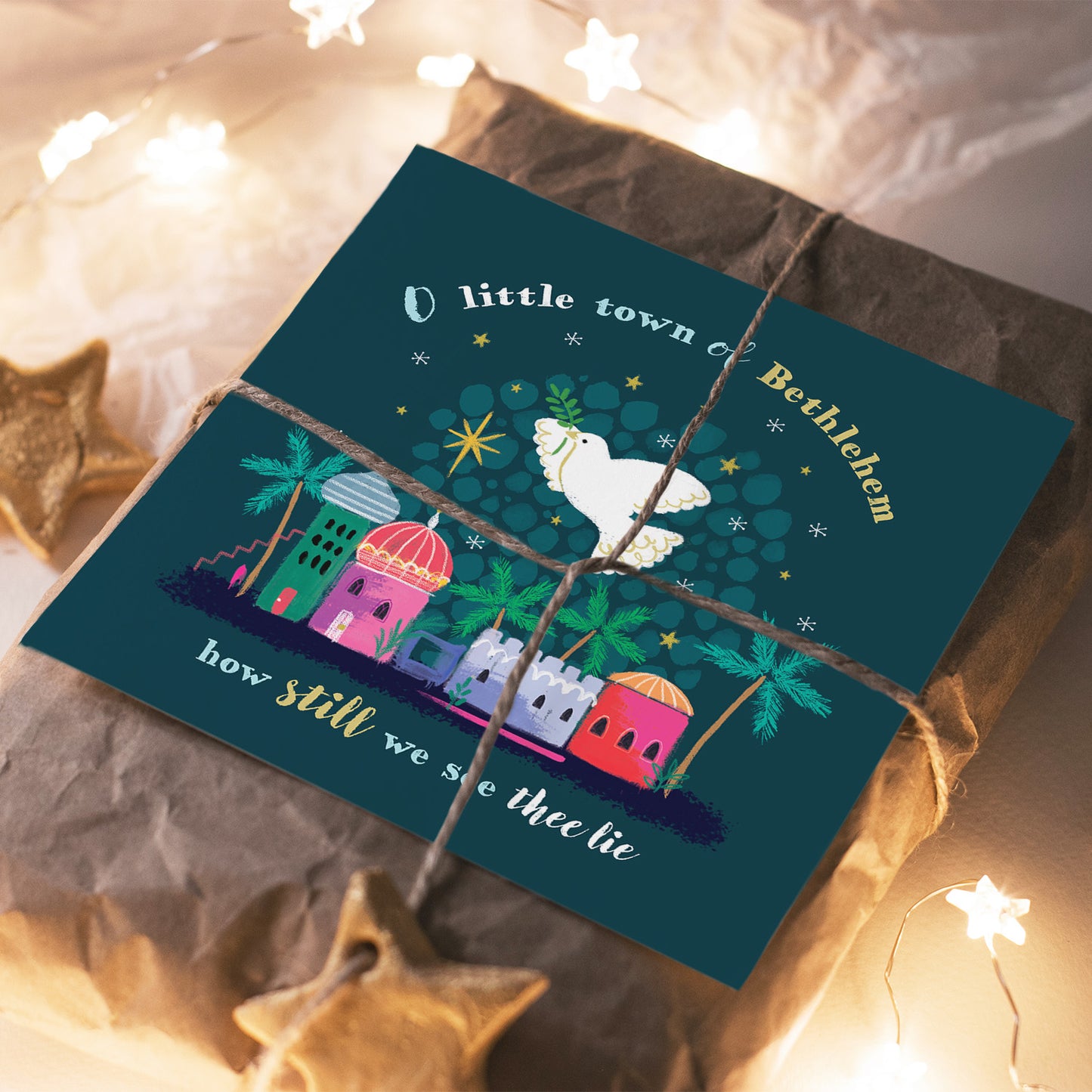 Compassion Christmas Card: Dove Over Bethlehem (pack of 10) - The Christian Gift Company