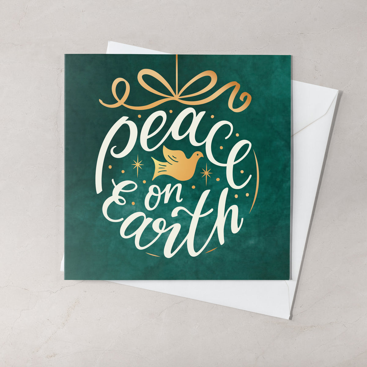 Compassion Christmas Mini Card: Peace Bauble (pack of 10)