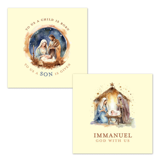 Christmas Card Box - Immanuel (16 cards) - The Christian Gift Company