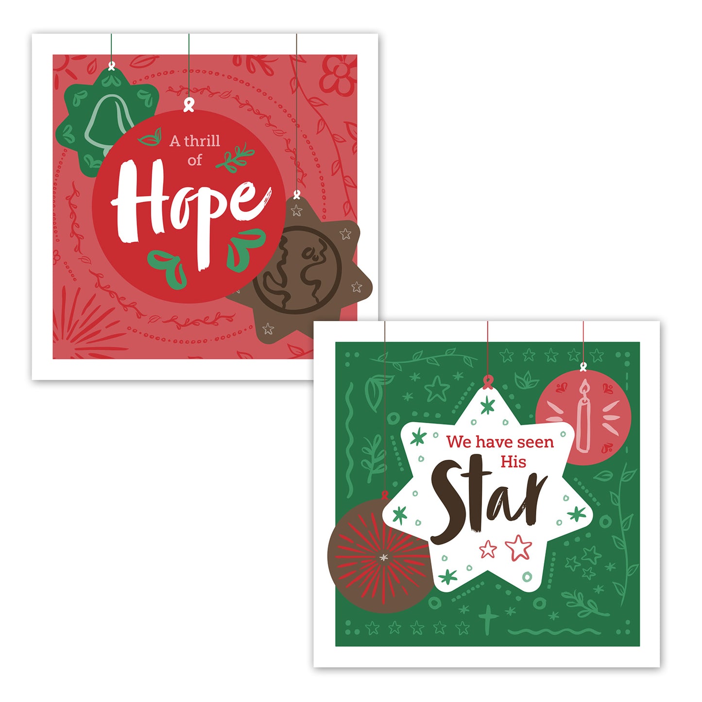 Christmas Card Box - Hope/Star (16 cards) - The Christian Gift Company
