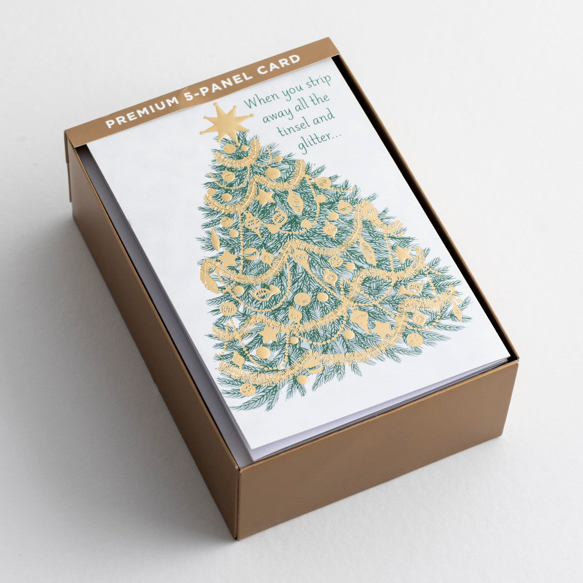 Special Edition 5-panel Christmas Cards - Tree to Cross (18 cards) - The Christian Gift Company