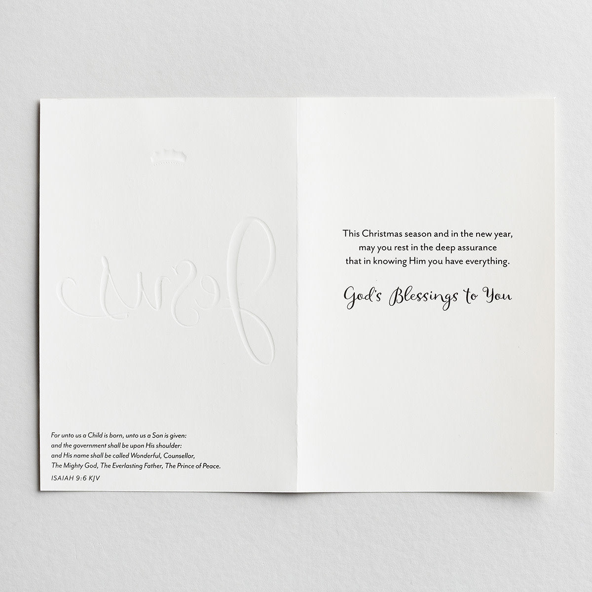 Christmas Cards - Names of Jesus (50 cards) - The Christian Gift Company