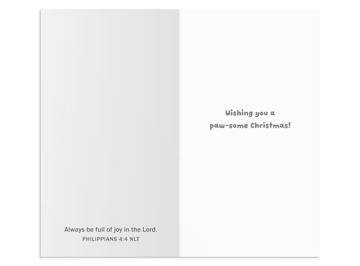 Little Inspirations Christmas Cards - Paw-some Christmas (16 cards) - The Christian Gift Company