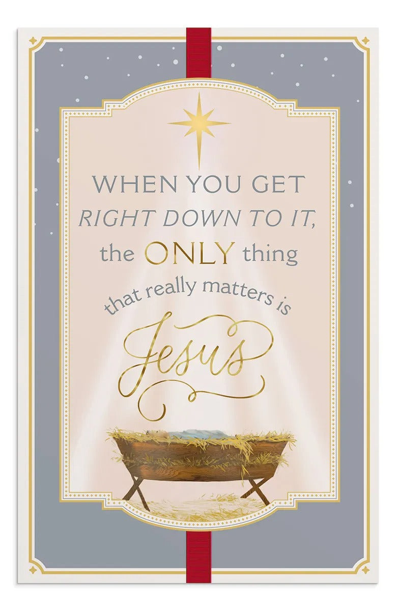 Christmas Cards - Only Jesus (50 cards) - The Christian Gift Company